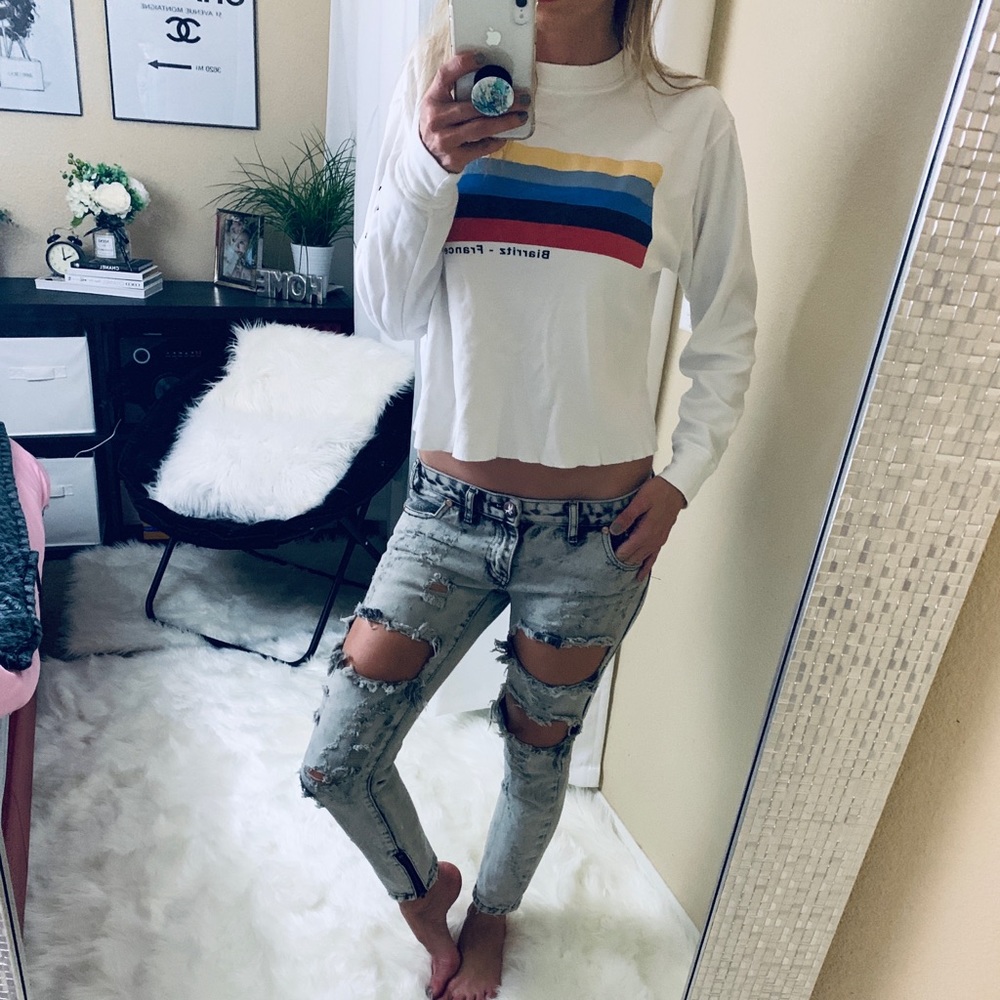 One teaspoon freebirds distressed grey size 25